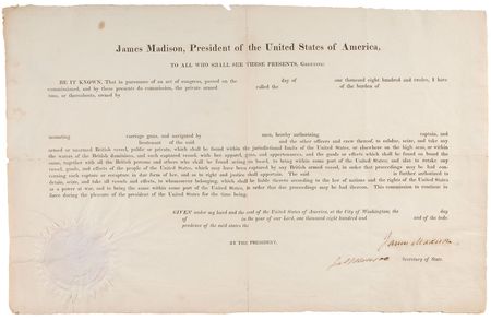 Lot #16 James Madison and James Monroe: Scarce