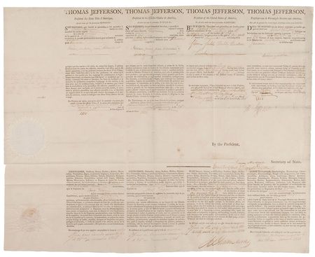 Lot #11 Thomas Jefferson and James Madison Signed