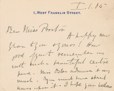 Lot #359 William Osler Handwritten Letter Signed - Image 1