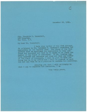Lot #197 Franklin D. Roosevelt Typed Letter Signed - Image 2