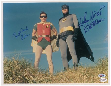 Lot #894 Batman: West and Ward Signed Photograph - Image 1