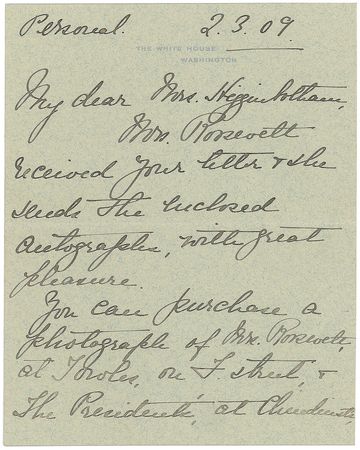 Lot #90 Theodore and Edith Roosevelt - Image 3