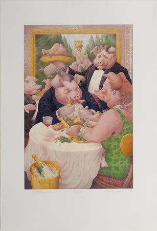 Lot #824 Beatles: George Harrison: Harrison critiques the greed and gluttony of â€˜Piggiesâ€™ - Image 1