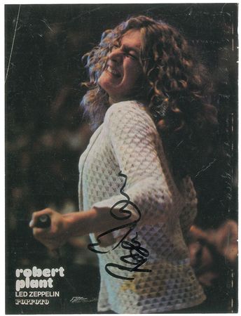 Lot #840 Led Zeppelin: Plant and Page Signed Photographs - Image 1