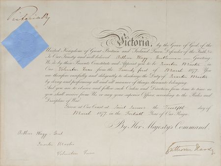 Lot #492 Queen Victoria Signed Document - Image 1