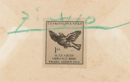 Lot #638 Pablo Picasso Postage Stamp - Image 1