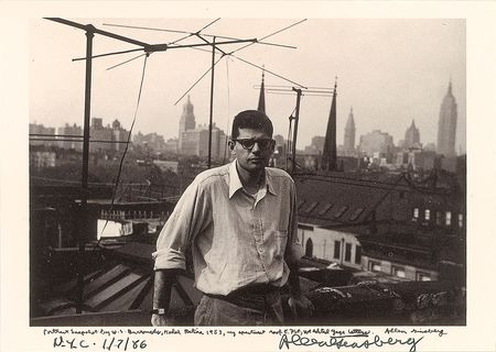 Lot #694 Allen Ginsberg Signed Photograph - Image 1