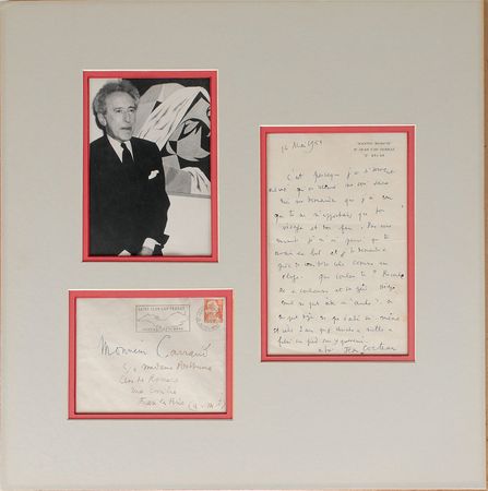 Lot #686 Jean Cocteau Handwritten Letter Signed - Image 1