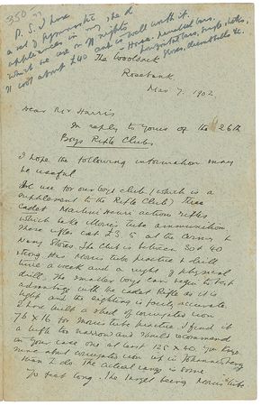 Lot #702 Rudyard Kipling Handwritten Letter Signed - Image 1