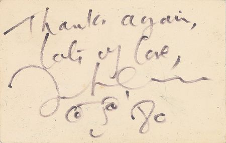Lot #829 Beatles: John Lennon Signature - Image 1