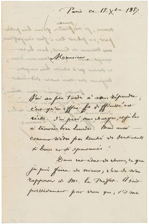 Lot #447 Jean Pierre Flourens Handwritten Letters Signed - Image 1