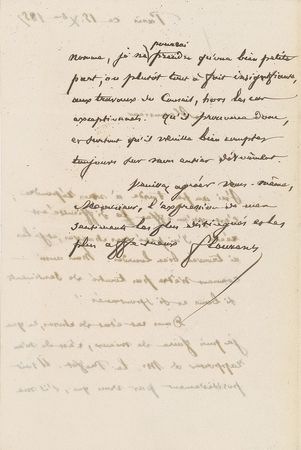 Lot #447 Jean Pierre Flourens Handwritten Letters Signed - Image 2