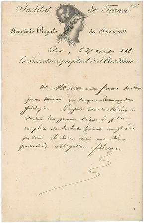 Lot #447 Jean Pierre Flourens Handwritten Letters Signed - Image 3