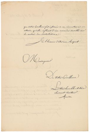 Lot #349 Joseph Fourier Signed Document - Image 2