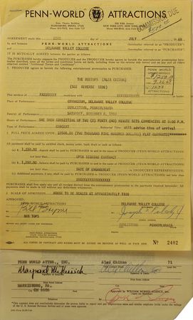 Lot #868 Alex Chilton Signed Document - Image 1