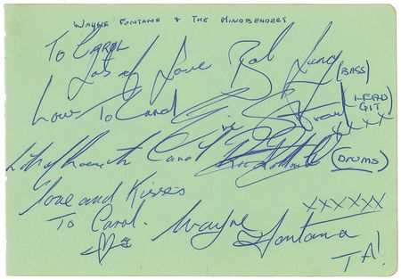 Lot #877 Wayne Fontana and the Mindbenders - Image 1