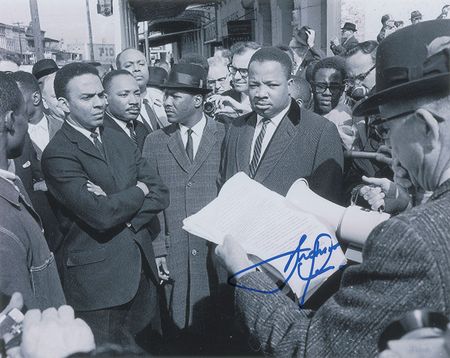 Lot #431 Civil Rights: Lewis and Young Signed Photographs - Image 3