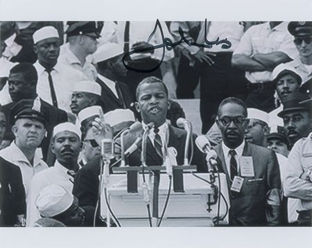 Lot #431 Civil Rights: Lewis and Young Signed Photographs - Image 4