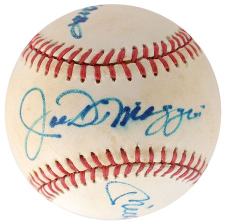 Lot #1024 Mantle, DiMaggio, and Williams Baseball - Image 1