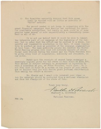 Lot #113 Franklin D. Roosevelt Typed Letter Signed - Image 2