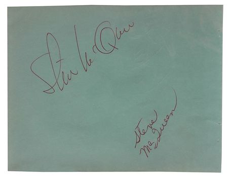 Lot #947 Steve McQueen Signature - Image 2