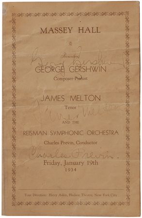 Lot #805 George Gershwin Program - Image 3