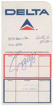 Lot #843 Elvis Presley Boarding Pass Holder - Image 3