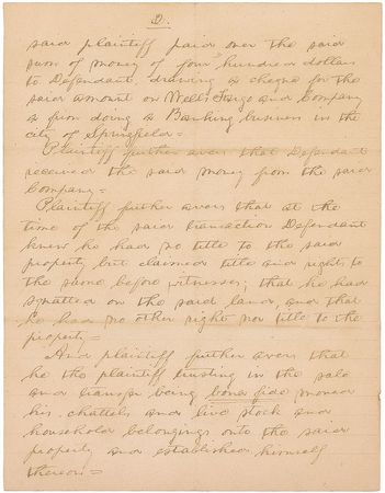Lot #318 Joseph Cosey: Abraham Lincoln Cosey Forgery - Image 1