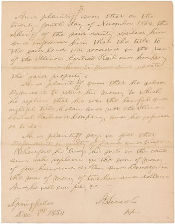 Lot #318 Joseph Cosey: Abraham Lincoln Cosey Forgery - Image 2