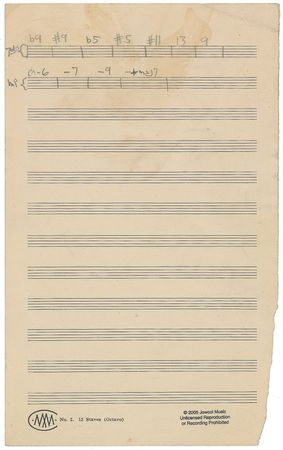 Lot #802 John Coltrane: Scarce handwritten arrangements by Coltrane - Image 3