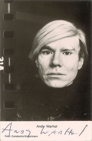 Lot #642 Andy Warhol Signed Photograph - Image 1