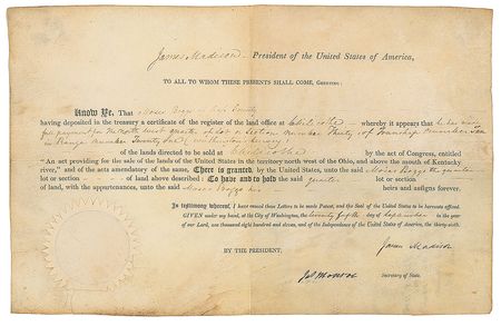 Lot #15 James Madison and James Monroe: Boldly