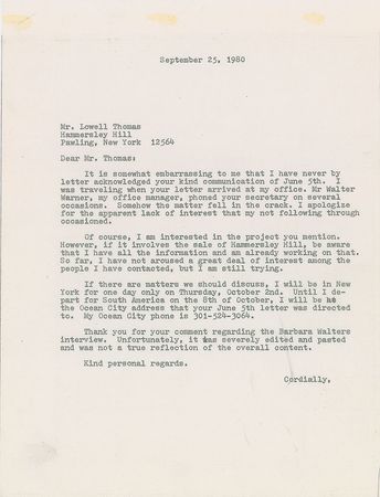 Lot #174 Lady Bird Johnson, Lowell Thomas, and Hubert Humphrey Group Lot - Image 4
