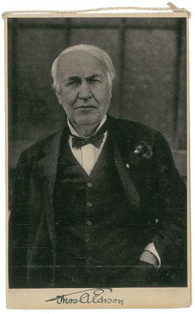 Lot #343 Thomas Edison Signature - Image 1