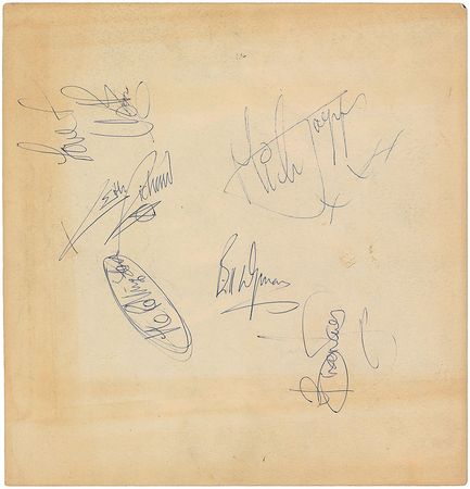 Lot #845 Rolling Stones: Fantastic American debut promo photo signed at the Ed Sullivan Show - Image 1