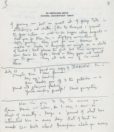 Lot #759 Thornton Wilder Handwritten Letter Signed - Image 3