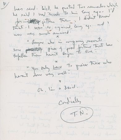 Lot #759 Thornton Wilder Handwritten Letter Signed - Image 4
