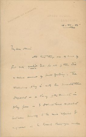 Lot #758 H. G. Wells Handwritten Letter Signed - Image 1