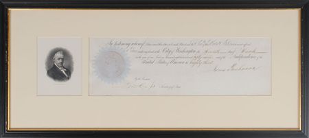 Lot #44 James Buchanan Partial Signed Document - Image 2