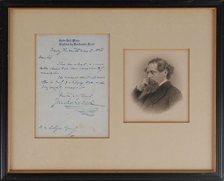 Lot #690 Charles Dickens: Dickens accepts a ?modest proposal? - Image 2