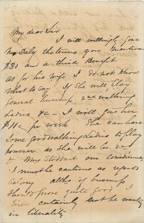 Lot #992 John T. Ford Handwritten Letter Signed - Image 1