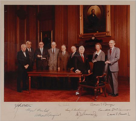 Lot #283 Burger Court Signed Photograph - Image 1