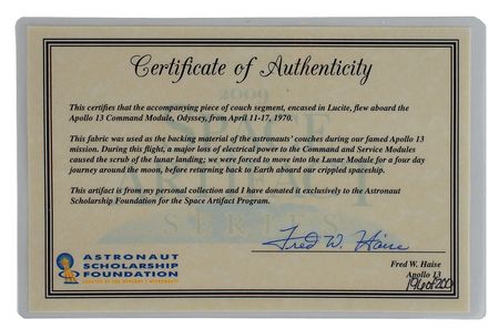 Lot #605 Apollo 13 Couch Fabric - Image 2