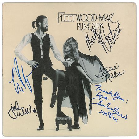 Lot #836 Fleetwood Mac: Grammy-winning Rumours album signed by the entire band - Image 1