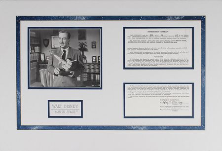 Lot #662 Roy O. Disney Signed Document - Image 1