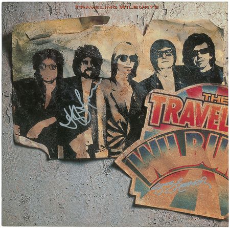 Lot #850 Traveling Wilburys: Harrison and Lynne signed debut album - Image 1