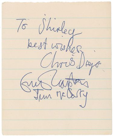 Lot #851 The Yardbirds Signatures - Image 2