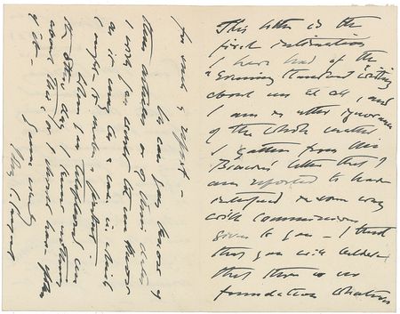 Lot #656 John Singer Sargent Handwritten Letter Signed - Image 2