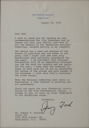 Lot #217 Gerald Ford Typed Letter Signed - Image 1