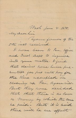 Lot #453 Hannibal Hamlin Handwritten Letter Signed - Image 1